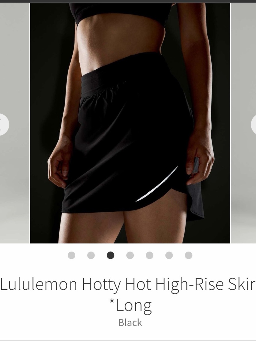 lululemon athletica Hotty Hot High-Rise Skirt - Black Size 4